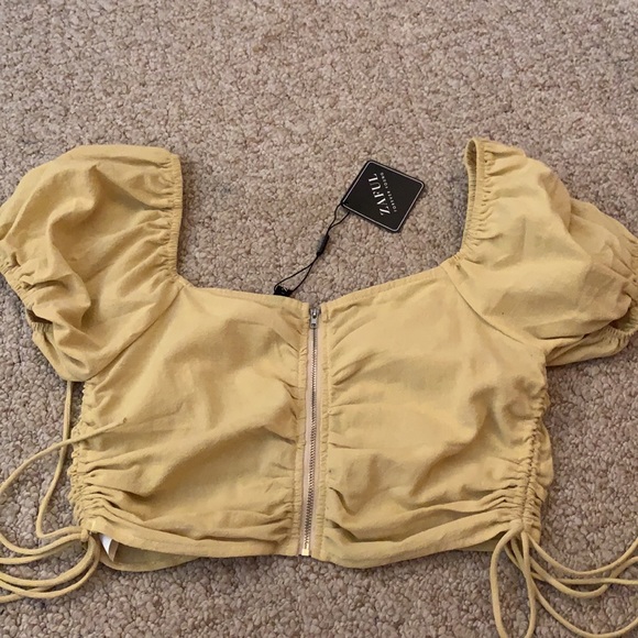 Zaful Yellow Top - Picture 2 of 4